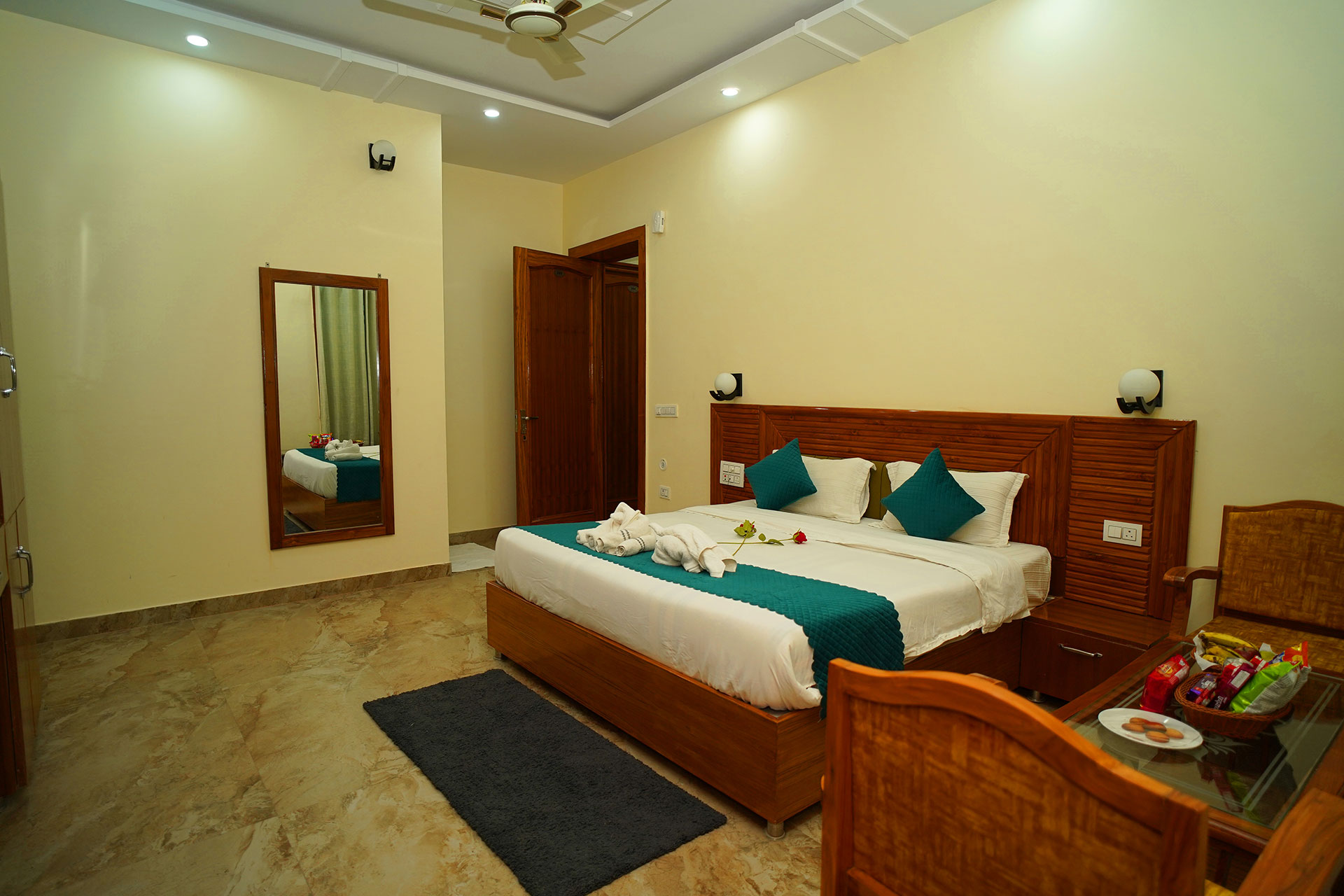 Swimming pool at Corbett Nishk Resort